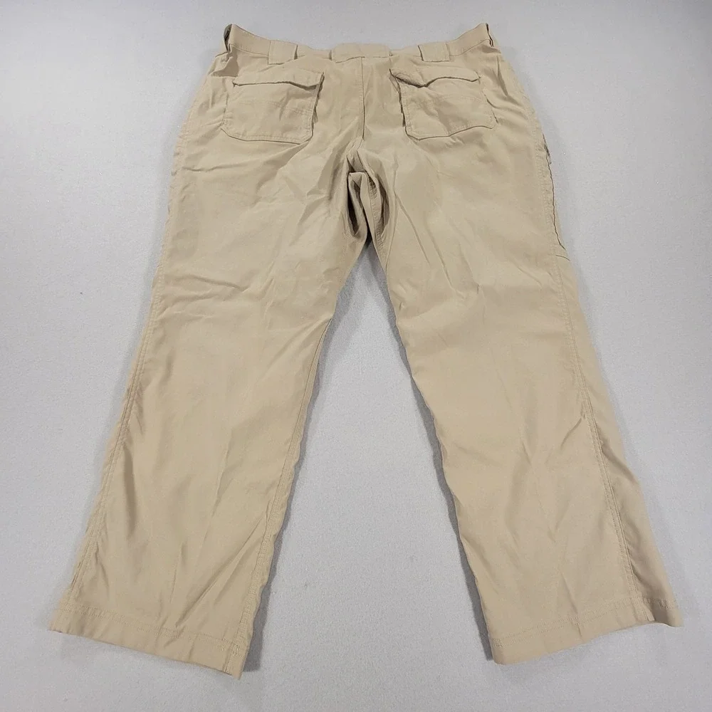 Duluth Trading Flex Dry On The Fly Cargo Pants Khaki Relaxed Fit Men's 46x30